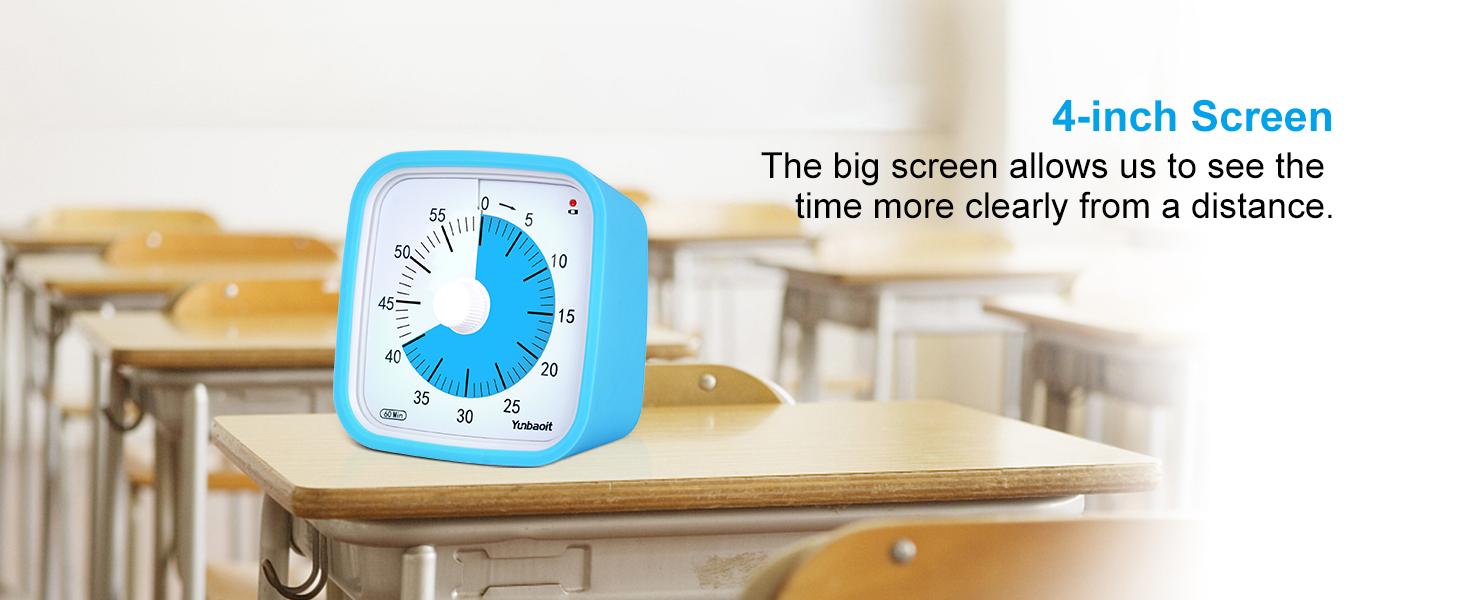 【mothersdaygift】Yunbaoit 60-Minute Visual Timer with Protective Case Silent Timer for All Ages & Abilities Low Power Indicator Light for Classroom Kitchen Office Thanksgiving Cooking Utensils Set