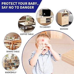 20 Pack Baby Corner Protector Clear Furniture Edge Guards for Baby Safety Proof Covers Table Desk Corner Protection Guards