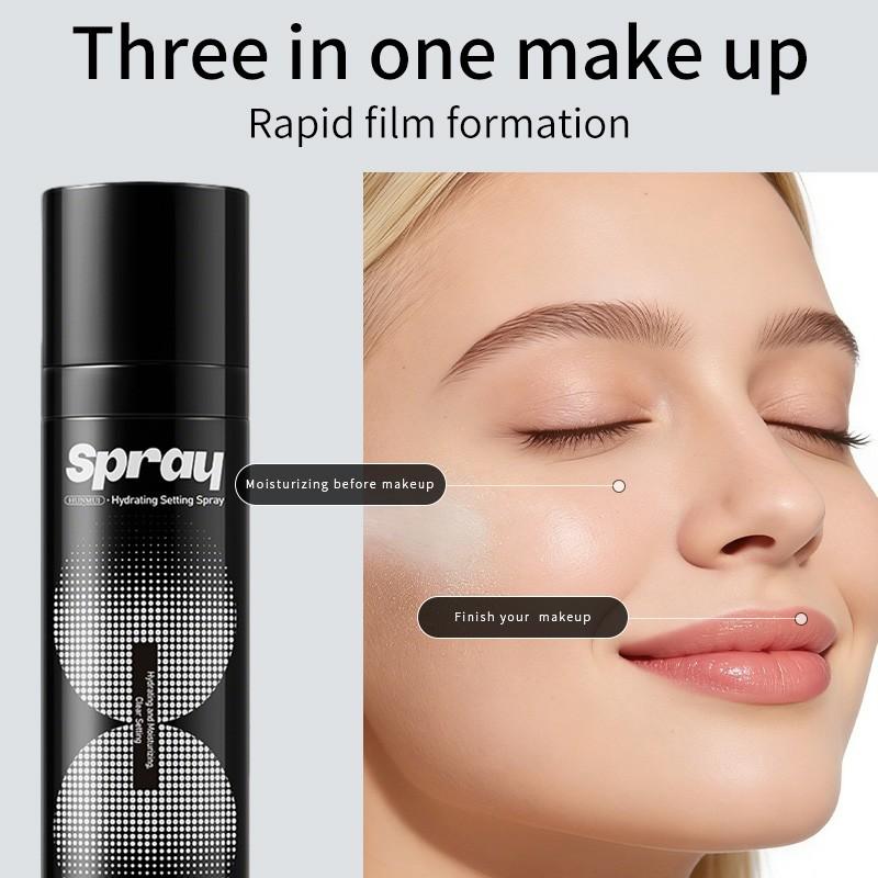 Hydrating Setting Spray 100ML, Say Goodbye to Flakiness, Fine Mist Long-Lasting Makeup, Glowy Finish No Smudging, Moisturizing Makeup Fixer