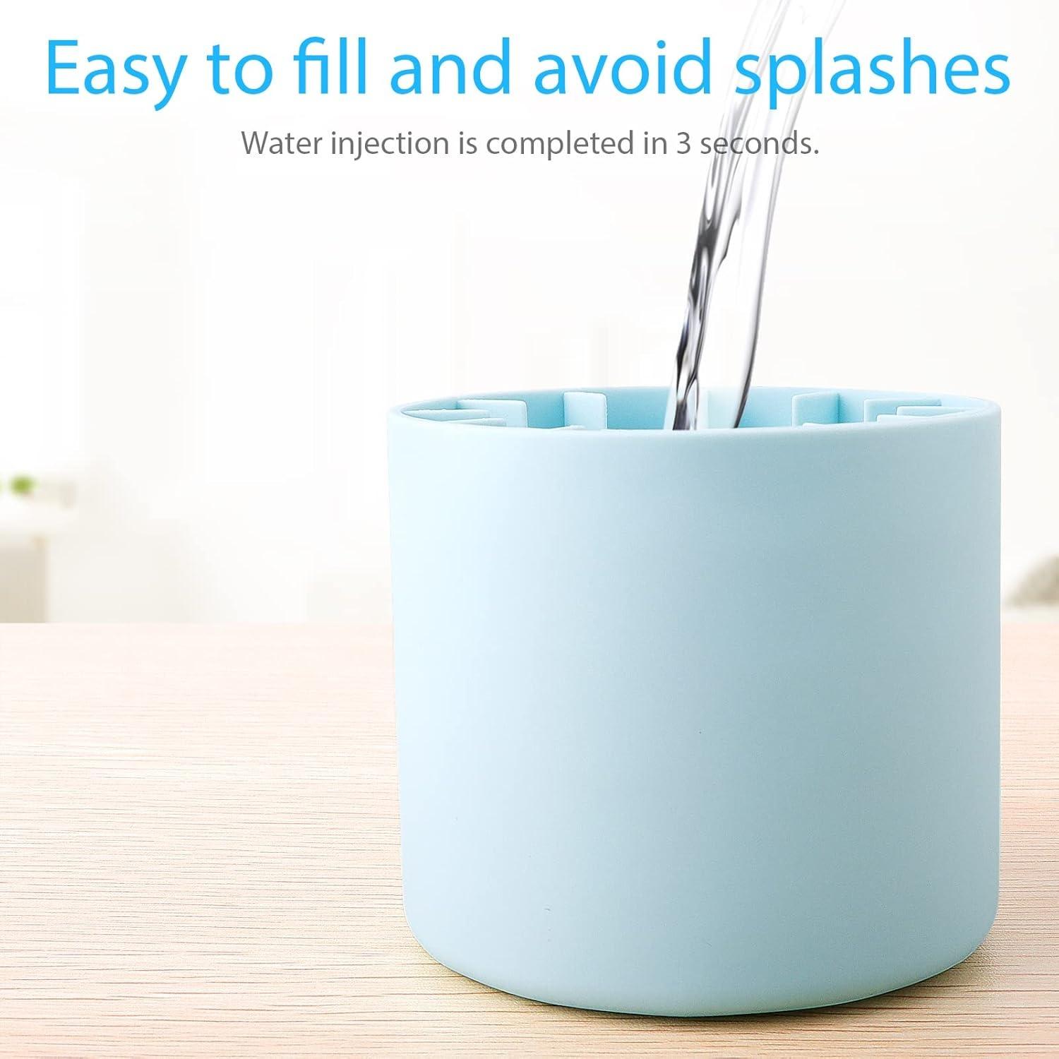 Portable Mini Ice Cube Tray, Quick Freeze Ice Mold Cup for Iced Coffee, Juice and Cold Drinks, Reusable Small Ice Maker for Home Kitchen