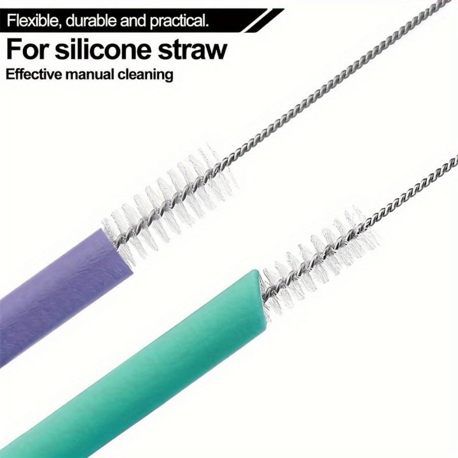 5 or 10 Pack Stainless Steel Effective Cleaning Brushes for Reusable Kitchen Tools, Perfect for Glassware and Metal Straws