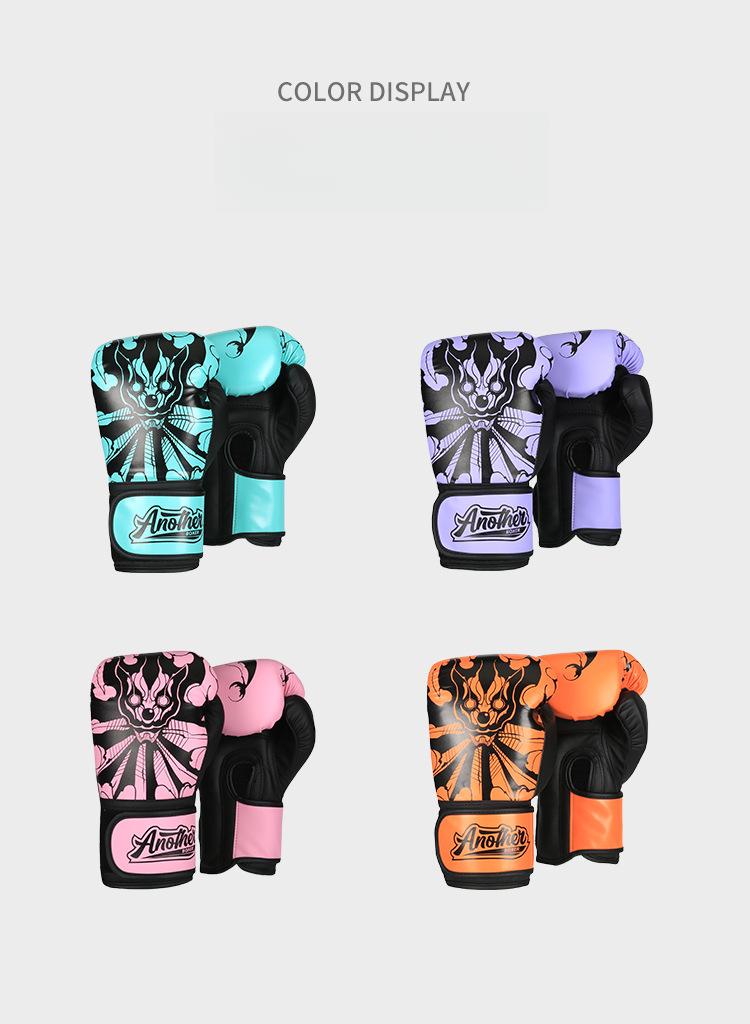 Boxing gloves, professional Muay Thai fighting gloves for punching bags training, for adults and children Lace-Up Leather Boxing Gloves