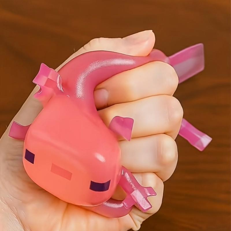 1pcs/2pcs American Axolotl Pinching Music Salamander Pinching Cute Salamander Squeezing Toy, Soft Kawaii Pinching Music Toy-soft and Squeezable, Popular Party Gift Supplies, Kawaii Squishies