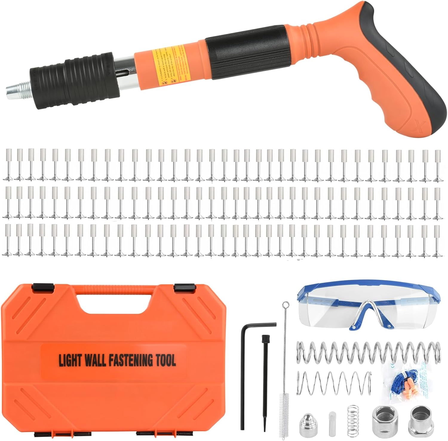 Manual Mini Steel Nail Gun 5 Gears Power Adjustable Wall Nail Guns for Ceiling,Manual Steel Nails Gun Tool, Concrete Nail Gun, Mini Portable Nail Shooting Machine with 100 Nails (Nail Gun Set), dealsforyoudays Manual Mini Steel Nail Gun 5 Gears Power Adjustable Wall Nail Guns for Ceiling,Manual Steel Nails Gun Tool, Concrete Nail Gun, Mini Portable Nail Shooting Machine with 100 Nails (Nail Gun Set), dealsforyoudays