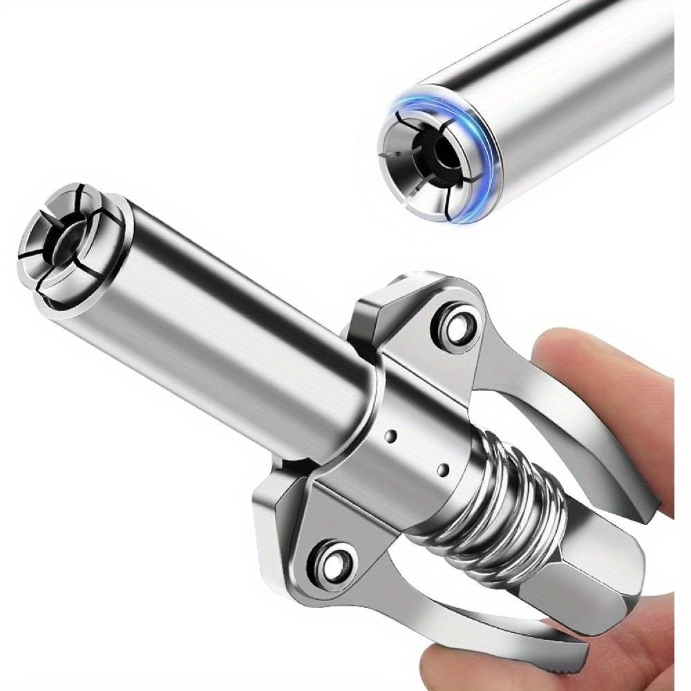 High Pressure Lubricating Coupler Adapter, Compatible with All 0.32cm Npt Oil Guns, Ideal for Machinery & Equipment Maintenance