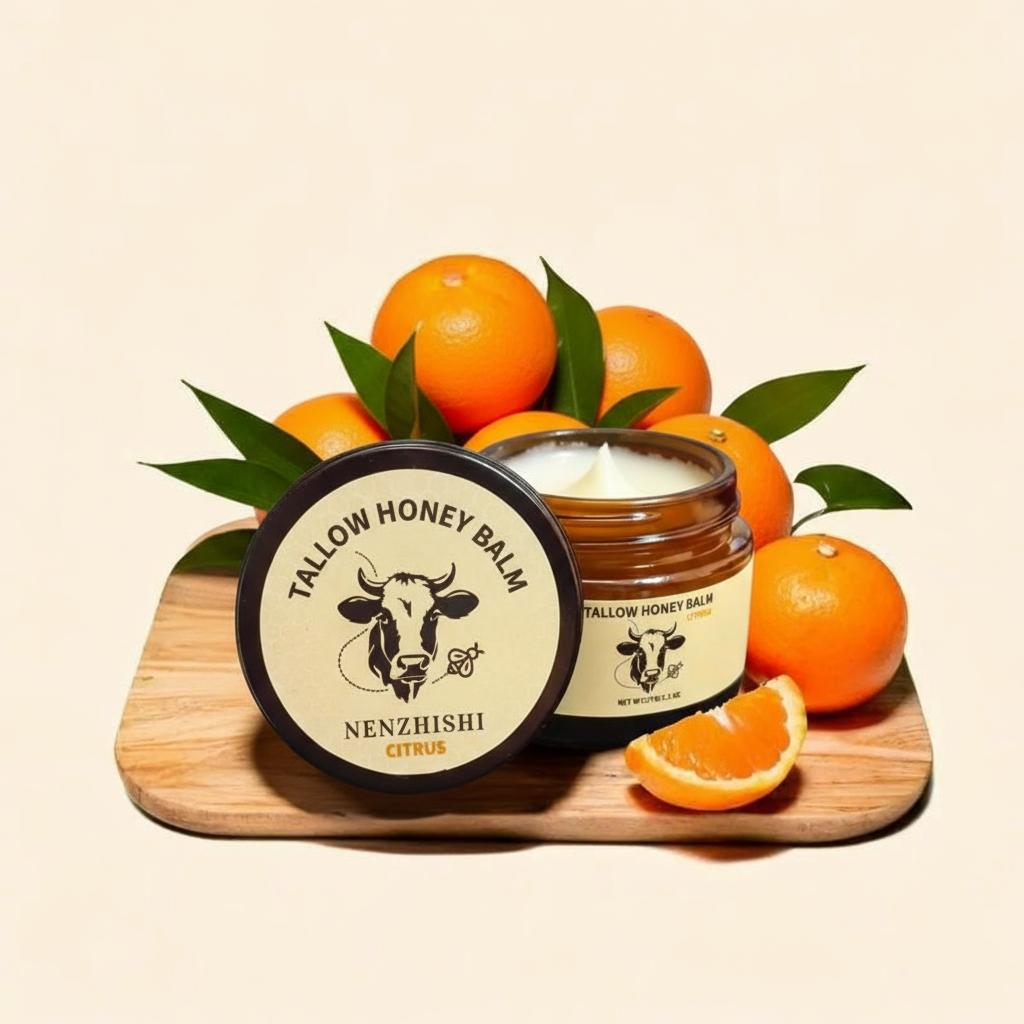 Organic Grass-Fed Beef Tallow Balm with Raw Honey - Handmade All-Natural Moisturizer for Soft, Smooth, Radiant Skin Hydrating Balm Organic Grass-Fed Beef Tallow Balm with Raw Honey - Handmade All-Natural Moisturizer for Soft, Smooth, Radiant Skin Hydrating Balm