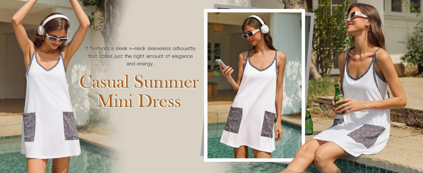 Imily Bela Women's Summer Mini Dress Casual Workout Tennis Dress with Shorts Sleeveless Althletic Dresses Outdoorfun Imily Bela Women's Summer Mini Dress Casual Workout Tennis Dress with Shorts Sleeveless Althletic Dresses Outdoorfun