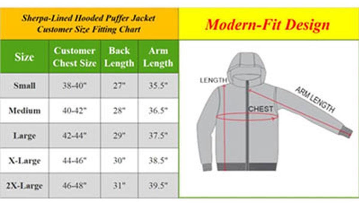 Men's Classic & Sherpa Fleece Lined Hooded Puffer Jacket (S to 2XL)