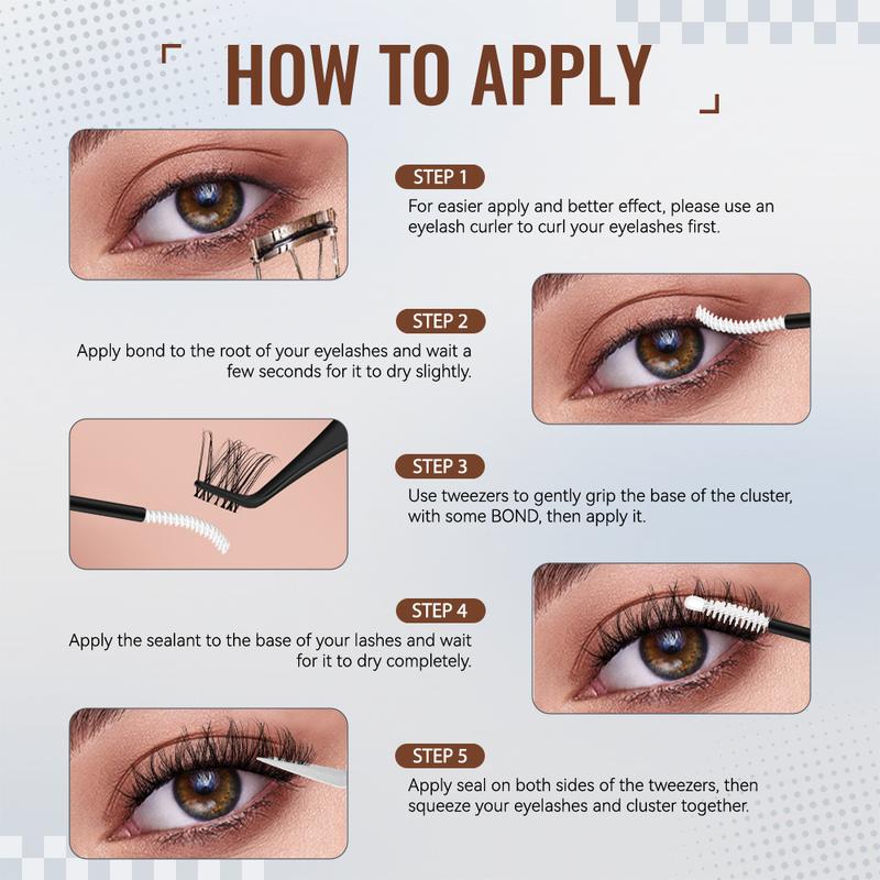 Velure Collection | AiryCute Velure & DarkBrown Velure & Lightbrown Velure & One-Length Velure | Waterproof, Long-Lasting Lashes | Venus | Natural Daily | Beginner-Friendly Lashes for a Flawless Look | Trendy & Must-Have Clusters