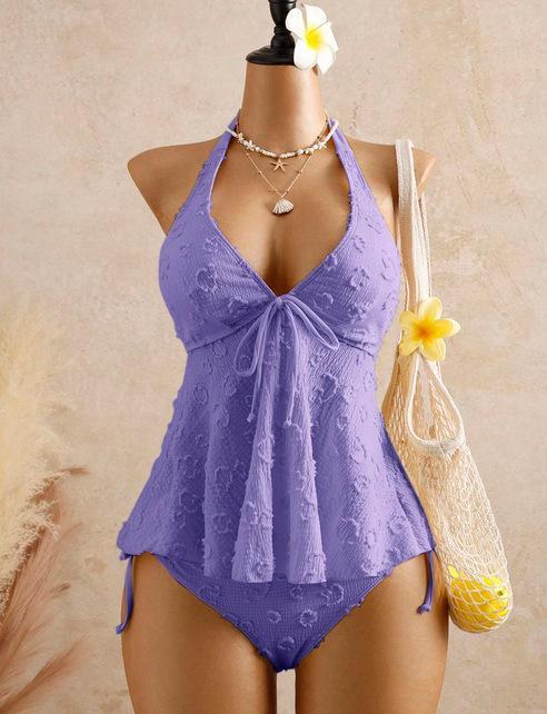 Women's Tankini Swimsuit Set, Two Piece Tummy Control Bathing Suit, Stylish Modest Swimwear with Comfortable Stretch Fit, Beach & Resort Outfit for Vacation, Cruise, Pool Party, Summer Travel & Tropical Getaway