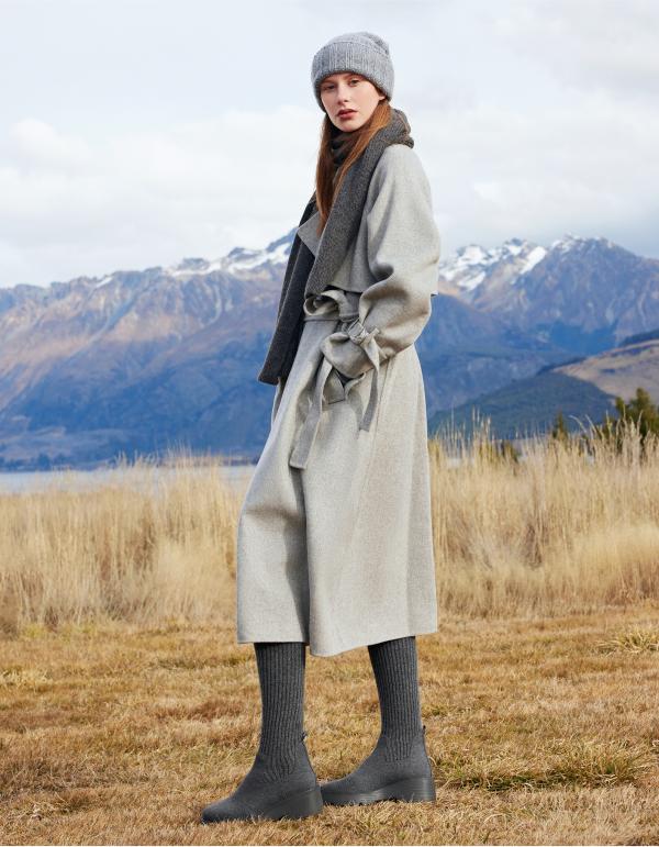 VIVAIA Women/Girls Round-Toe Knee-High Platform Chunky Wedge Boots, Celeb Fav Boots (Eduarda)