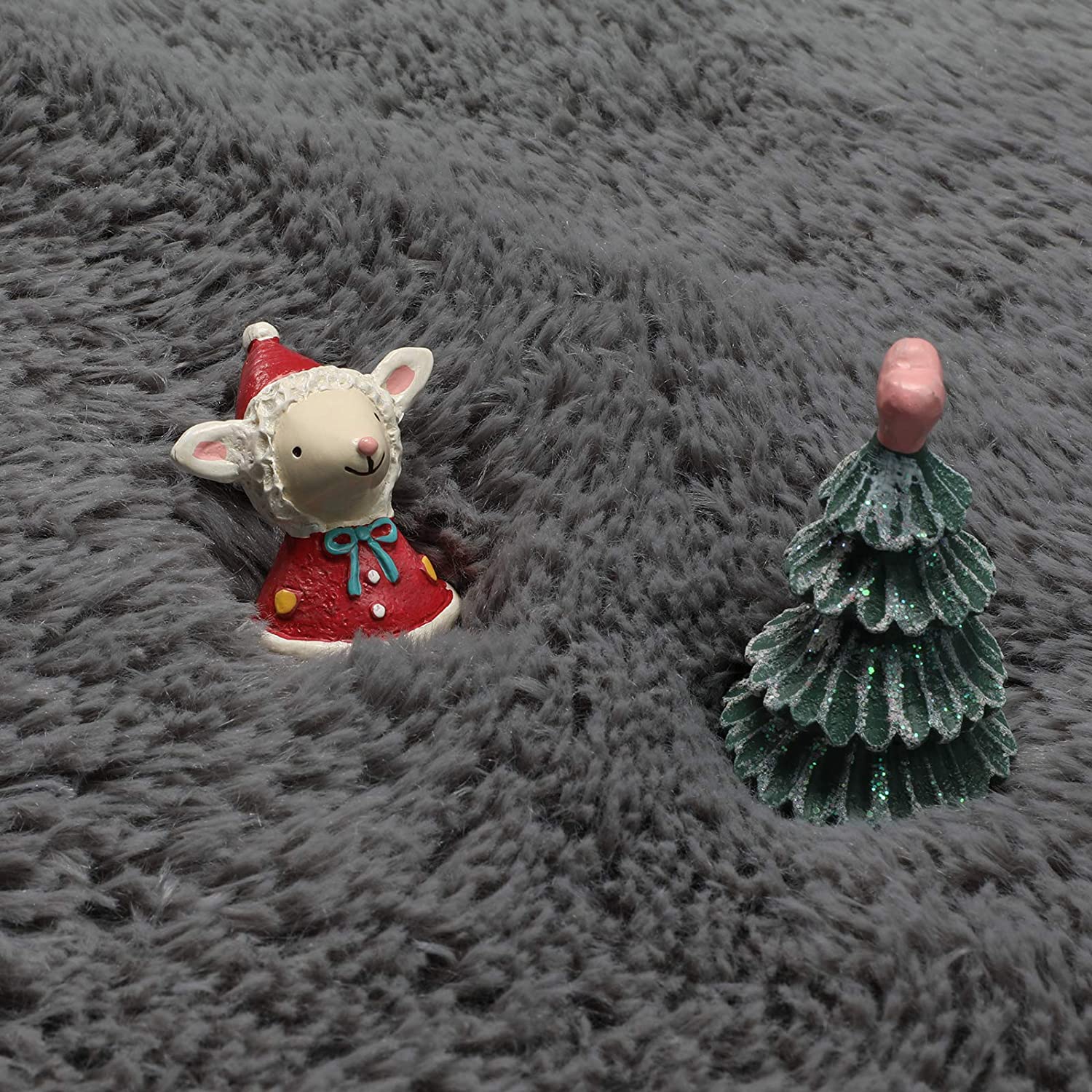 Lochas Round Rug for Bedroom,Super Fluffy Circle Rugs for Baby Nursery,Furry Carpet for Children Kids Room,Cute Soft Shaggy Area Rug for Girls Home Decor For Dorm Non-slip