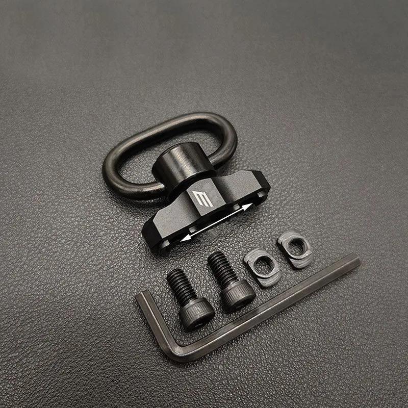 High-Quality Metal Quick Release Sling Buckle, Multi-Purpose Single-Hole 1&2 Point Sling Ring for Outdoor Sports, Cameras, Bags & MOLLE Bags