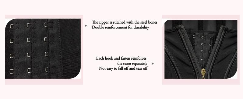 ChicCuve Extreme Latex Corset Waist Vest Compression Cotton Women Shapewear with Zipper Tank Top Adjustable Straps High Elasticity Pink Basic Minimalist