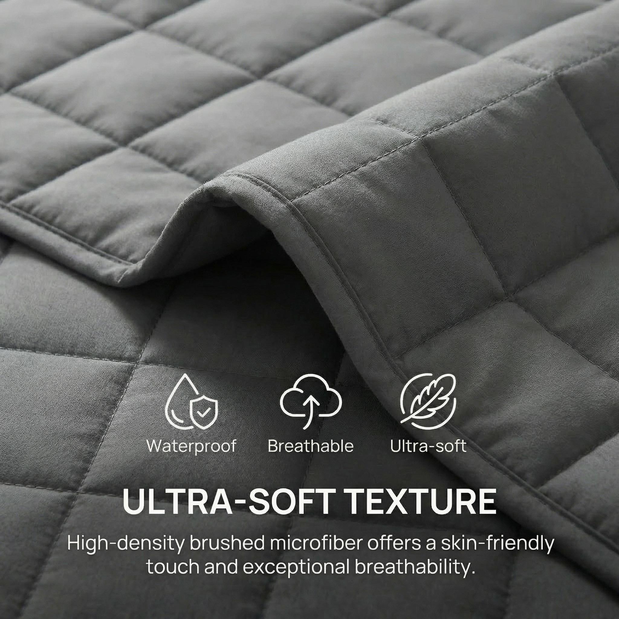 1PC quilted waterproof bed sheet (without pillowcase and pillow) is soft, durable, easy to care for, machine washable, and perfect for bedrooms and guest rooms