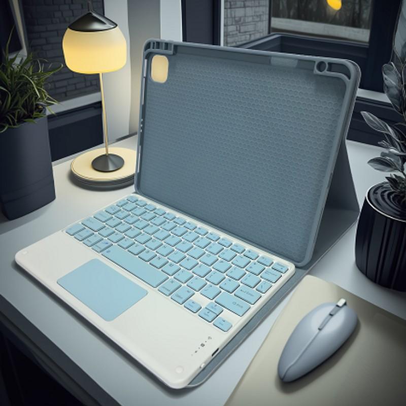 iPad Air 11-Inch Keyboard Case, Compatible with M3/m2, iPad Pro 11-Inch Gen2022, Multi-Touch Board, Pen Holder, Detachable Design