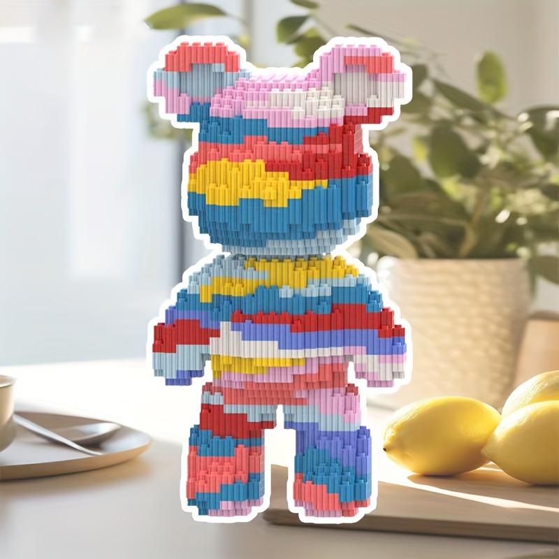 Starry Bear Lucky Miniature Building Blocks Set, 3D Puzzle Model
