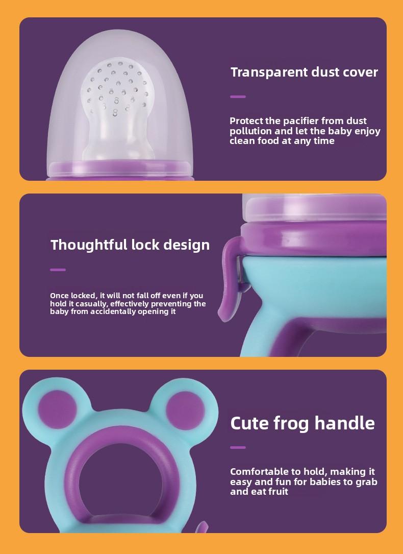 Silicone Baby Food Feeder |   Fresh Fruit & Veggie Teething Pacifier for Infants