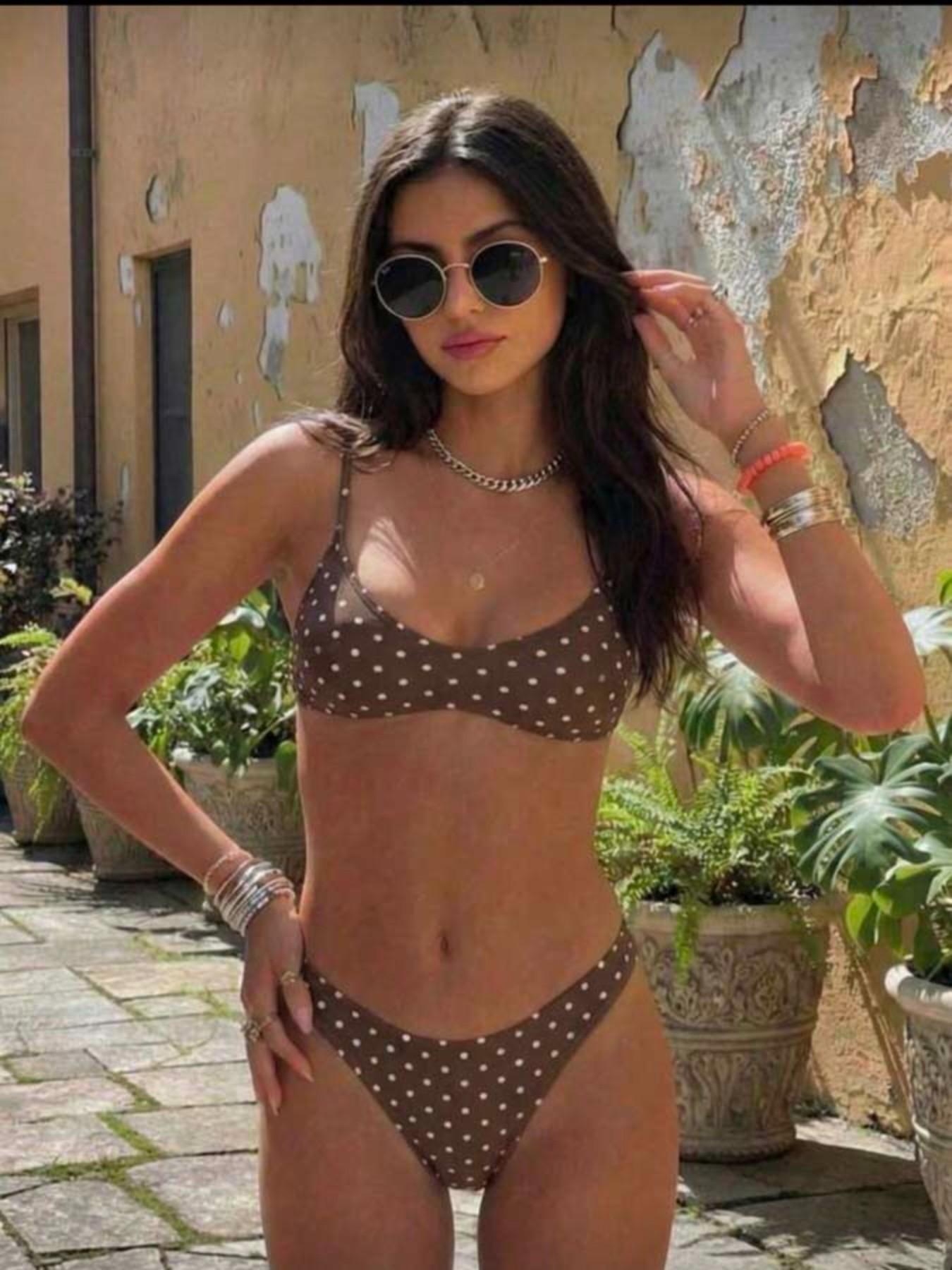 2026 Summer New Minimalist Fit Short High-Waisted Two-Piece Bikini, Beach Vacation Sand Swimwear, Basic Split Swimsuit, Bikini Beachwear, Swimwear Sets