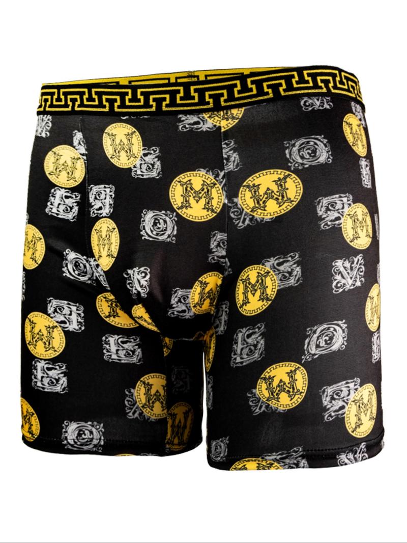 Men's Long Briefs, Comfortable High Elasticity Sportswear, Casual Fitted Underwear for All Seasons, Cycling Shorts, Sports Fitness Underwear