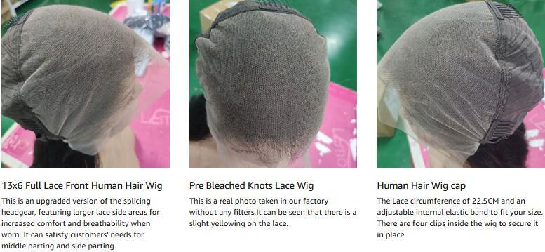 Lemoda Body Wave 13x6 Full Lace Frontal Virgin Human Hair Wigs Body Wave Top 15A 13x6 HD Transparent Lace Front Wig Pre-Bleached Knots Invisible Lace Tiny Knots