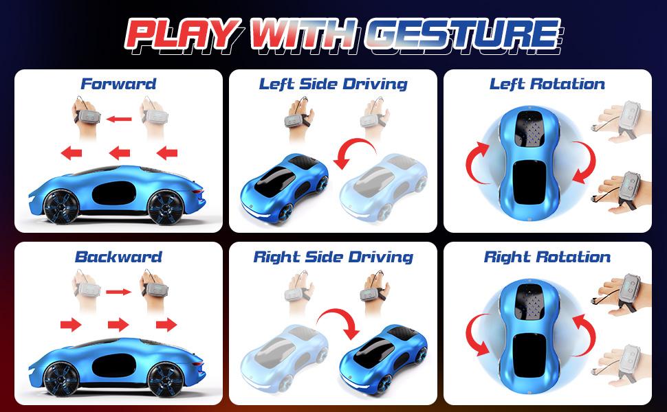 Remote Control Stunt Car with Light Spray and Music, 360° Rotation, 2.4GHz Drifting Remote Control Car Toy for Kids, Cool Birthday/Christmas Gift for 6 7 8 9 10 11 12 Year Old Boys and Girls metal  toys  crafter christ mad gifts