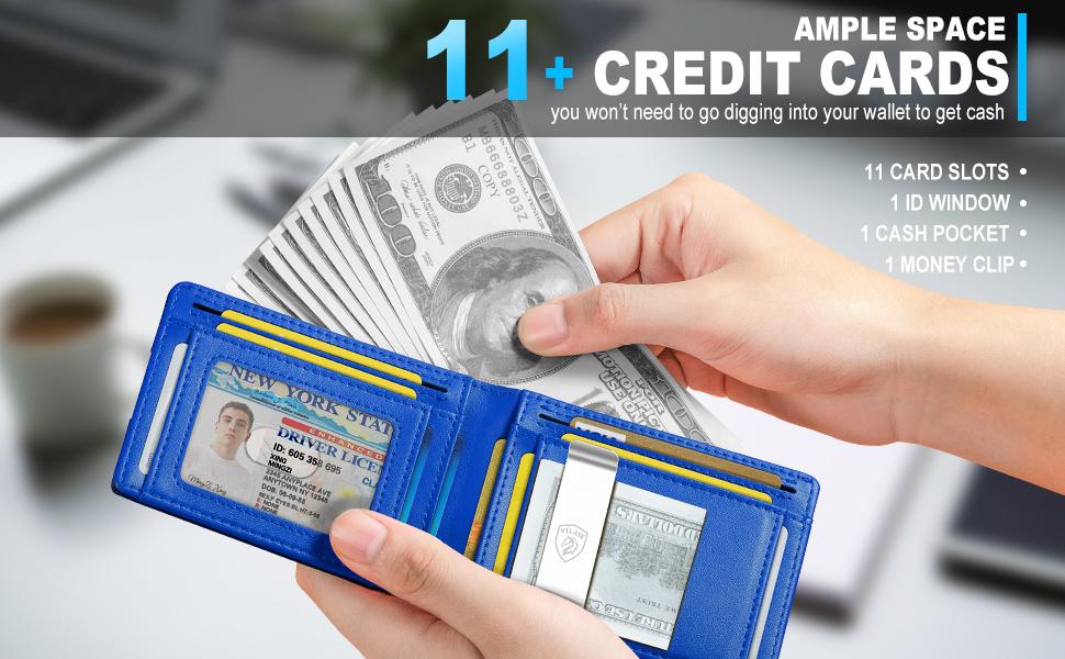 VTLASK Men’s Ultra-Thin Slim RFID Wallet with 11 Card Slots & Detachable Metal Money Clip | Lightweight, Secure & Perfect for Everyday Carry | Gift Box Ready VTLASK Men’s Ultra-Thin Slim RFID Wallet with 11 Card Slots & Detachable Metal Money Clip | Lightweight, Secure & Perfect for Everyday Carry | Gift Box Ready