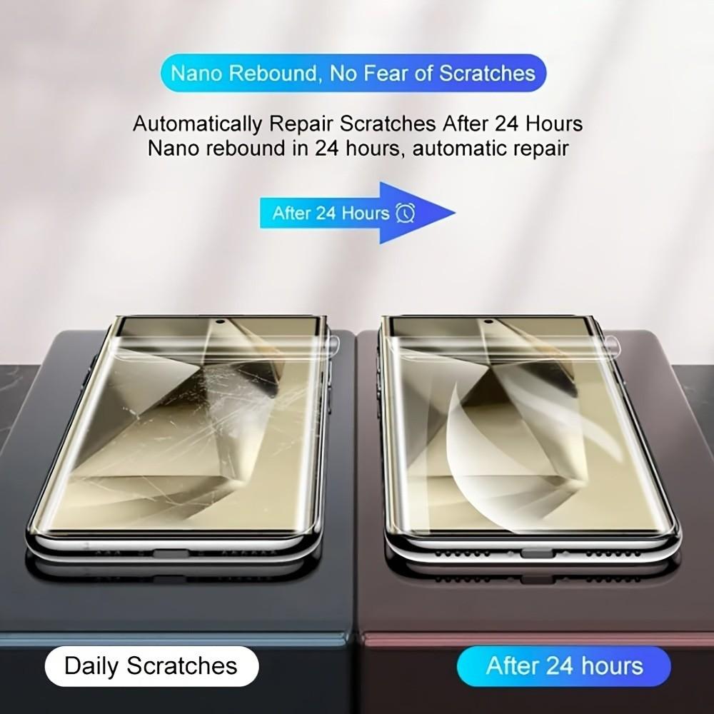 Full Coverage Water Gel Screen Protector for S20 S21 S22 S23 S24 Ultra Plus A54 A53 A52 A51, 4 Pack Flexible and Durable