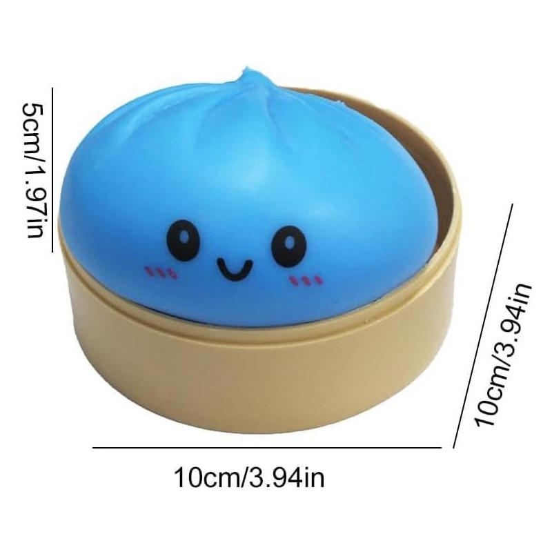 Dumpling Squishy Stress Reliever for Adults, Soft Slow Rising Squeeze Ball, Sensory Anxiety Relief Tool, Cute Desk Decor for Office & Home Relaxation