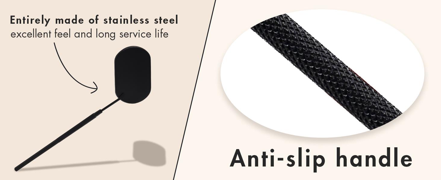 2 pcs Lash Mirror  Makeup Mirror for Eyelash Extensions Detachable Stainless Steel Square Round Lash Extension tools