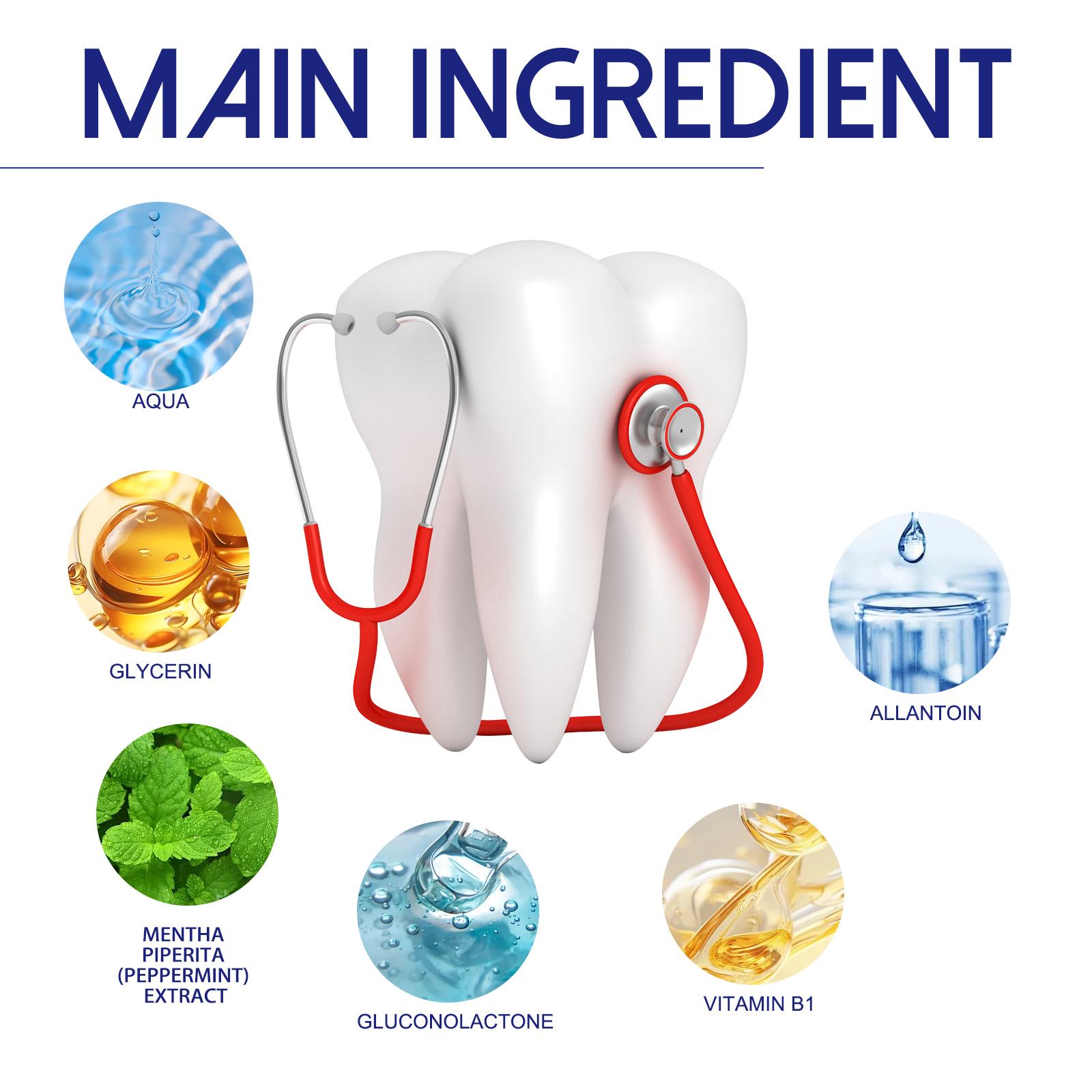 Special analgesic spray for toothache, used to reduce swelling and pain of teeth, eliminate inflammation of wisdom teeth, gingivitis, nerve treatment of periodontitis.