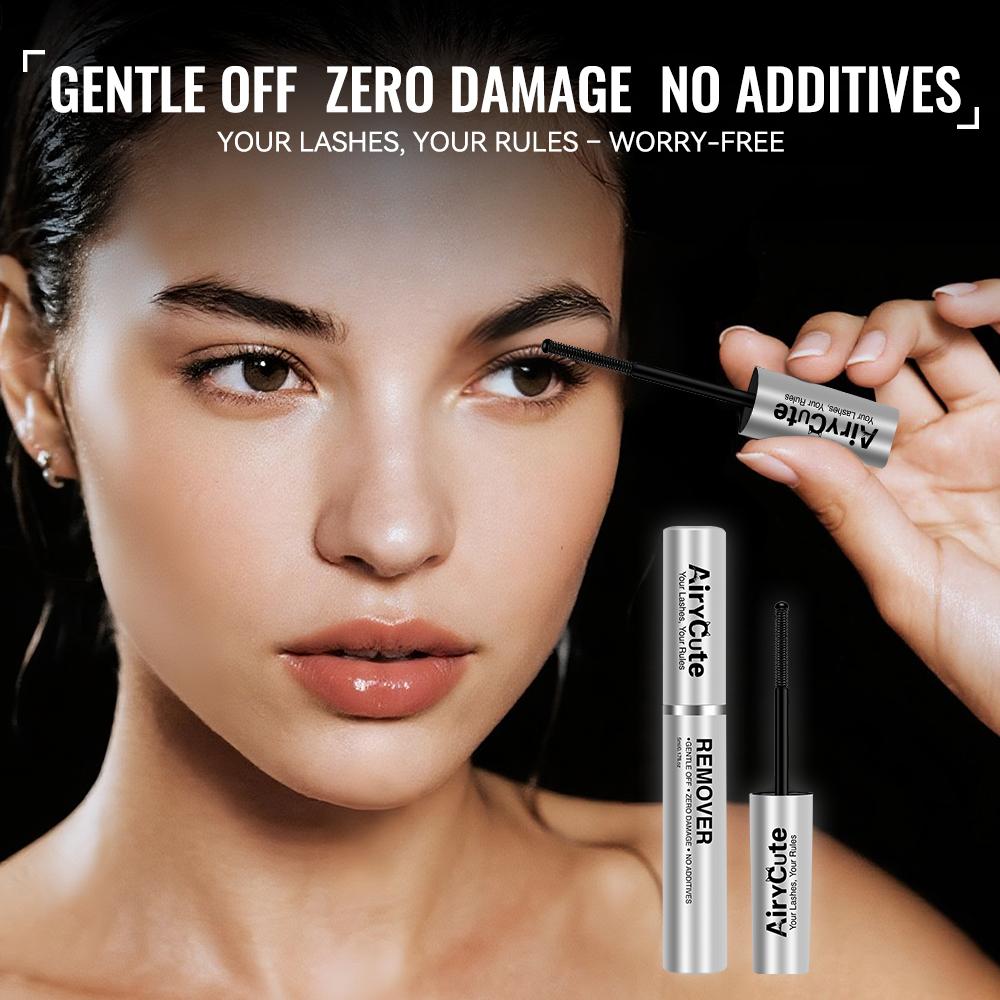 AiryCute Lash Bond Seal Remover | 2-IN-1 POWER DUO | Strong Hold, Waterproof & Remover-Safe for Flawless Lashes| Lash Bond Seal Remover for Lash Clusters | Latex-Free Waterproof Long-Lasting for Sensitive Eyes Pool-proof