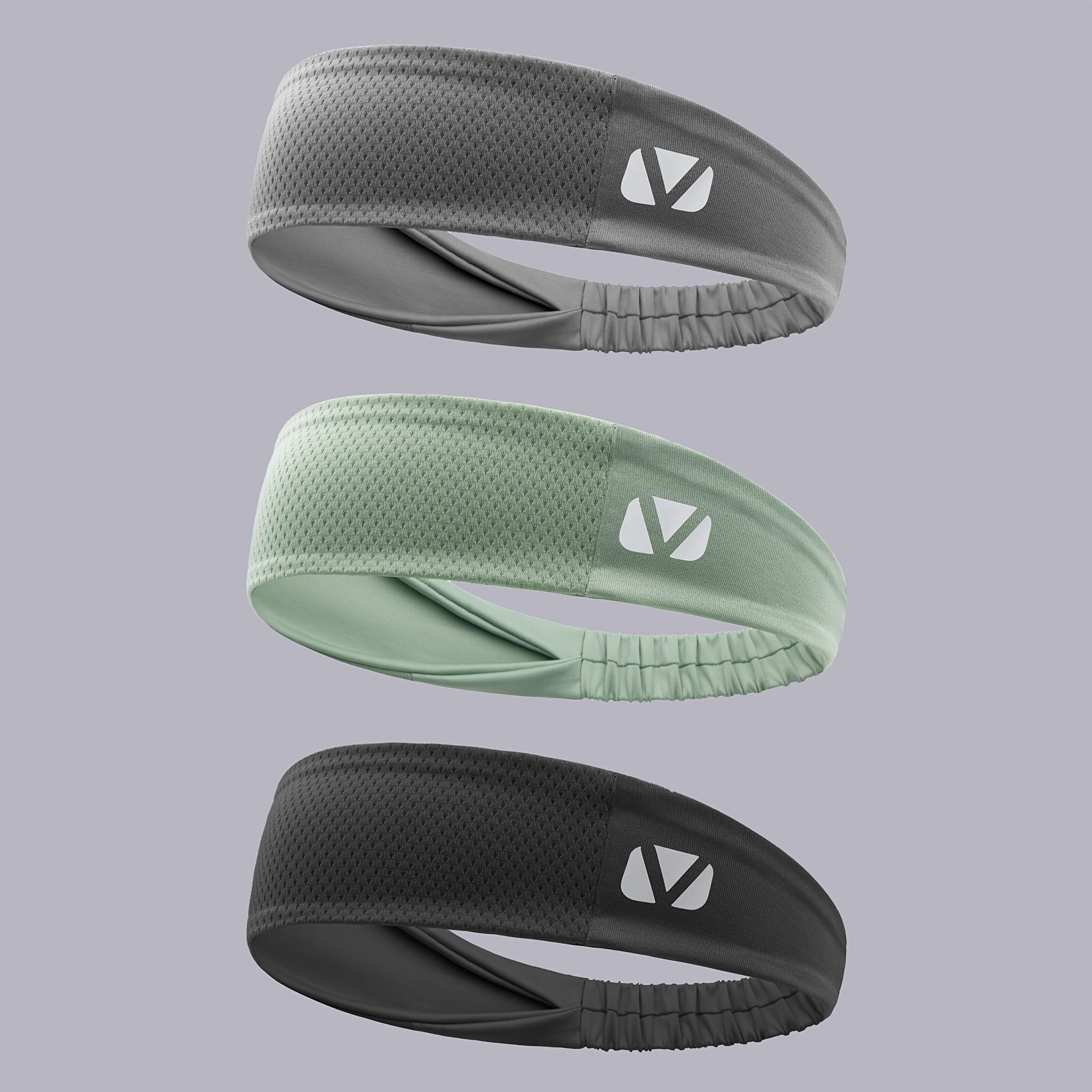 3-Pack Sports Sweatbands for Men and Women, Breathable and Non-Slip, Ideal for Running, Fitness, Yoga, Hiking, Stay Dry and Comfortable