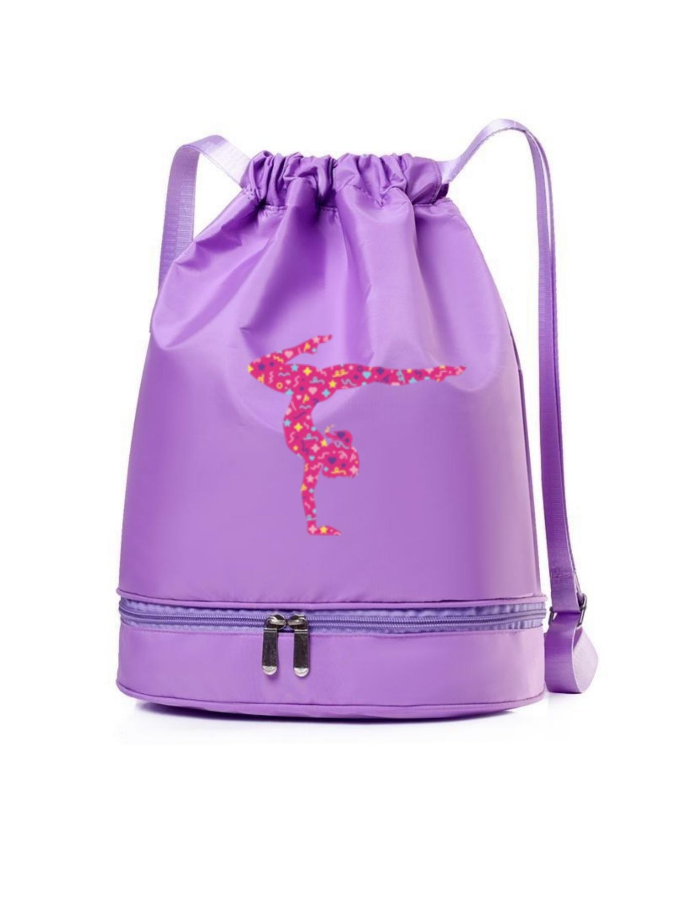 Women's Gym Bag, Adjustable Straps, Drawstring Closure, Independent Shoe Compartment, Rose, Ideal Gift, Daily Use