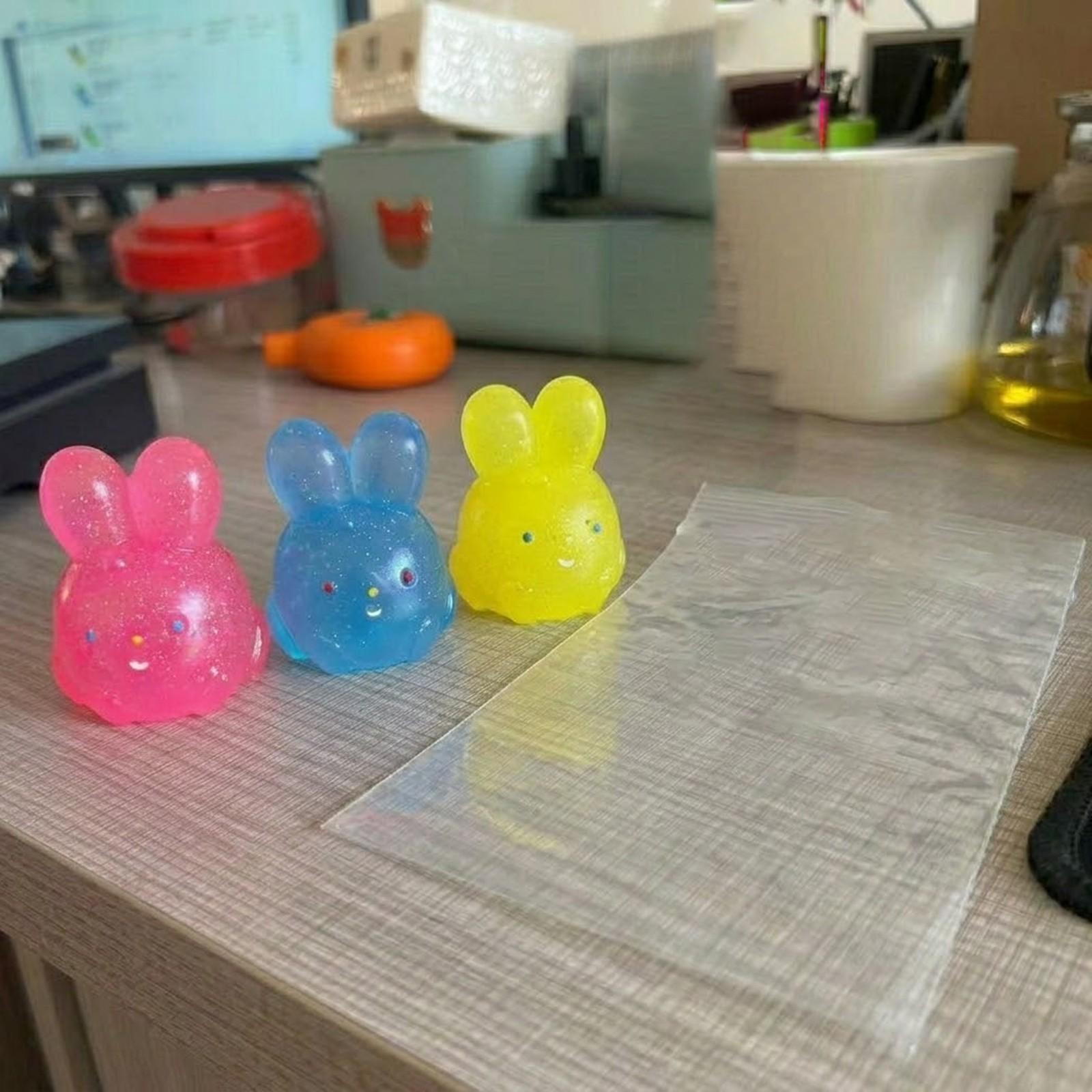 1/3 PCS Cute Bunny Squishy Fidget Toy, Bunny Squeeze Stress Ball, Decompression Squeeze, Anxiety Squishies, Anxiety Relief Products, Fidget Cube Stress Relief, Bunny Fidget Stress Balls for Gifts Office Schools and Daily Relaxation