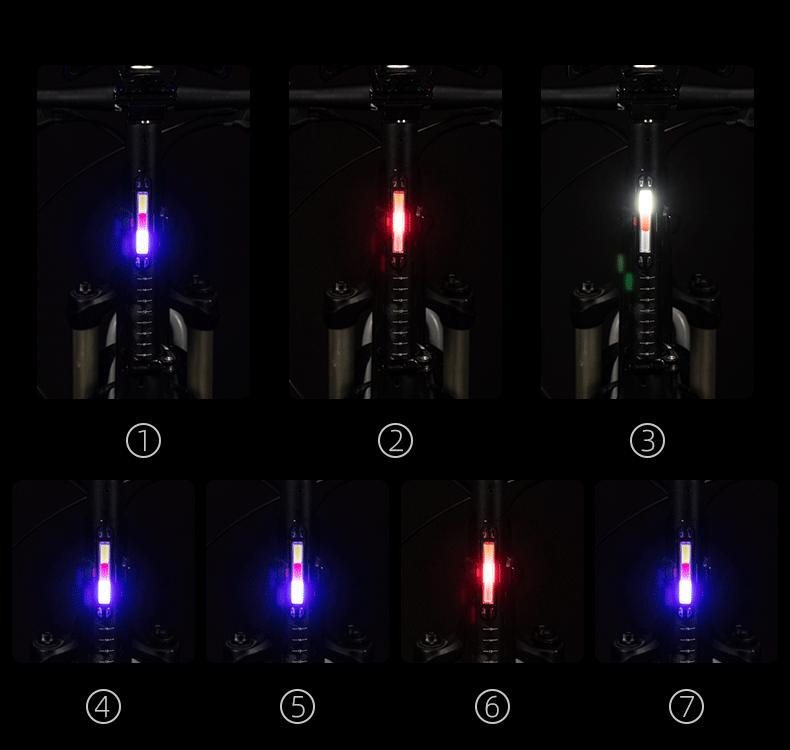 ROCKBROS Bicycle Rear Light Waterproof Saddle Tail light A54BK/WR01