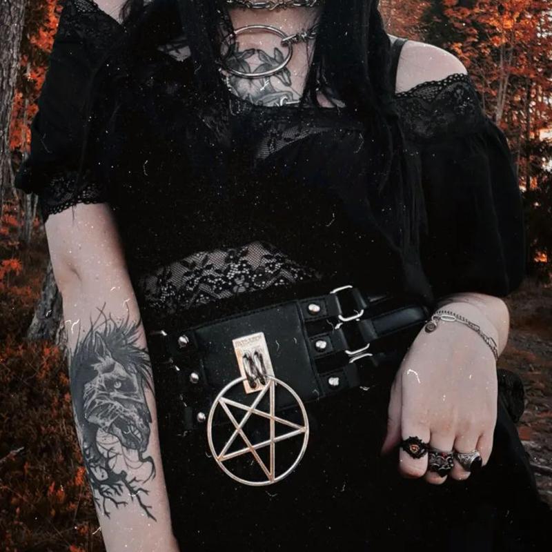 GTHIC Stainless Steel Gothic Thorns Rose Flower Ring for Prom Size 6-11