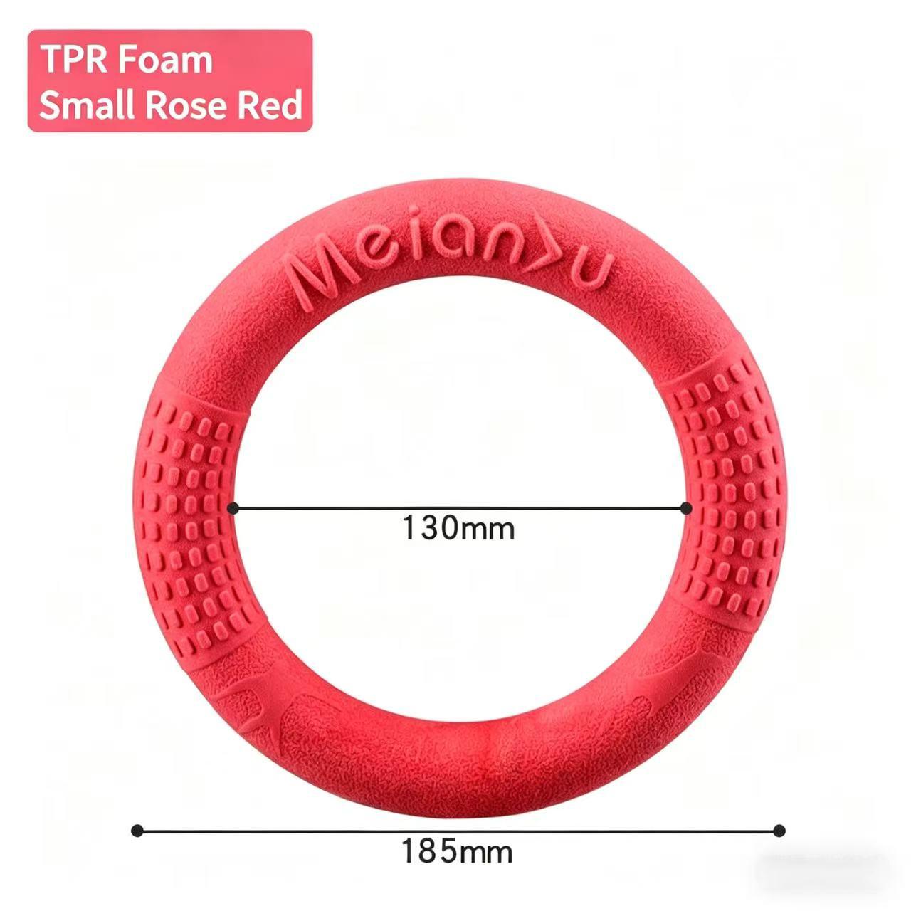Meianju Bite-Resistant Soft Pull Ring Frisbee Dog Training Toy, TPR Material, Floating, Interactive Pet Toy for Dog Training
