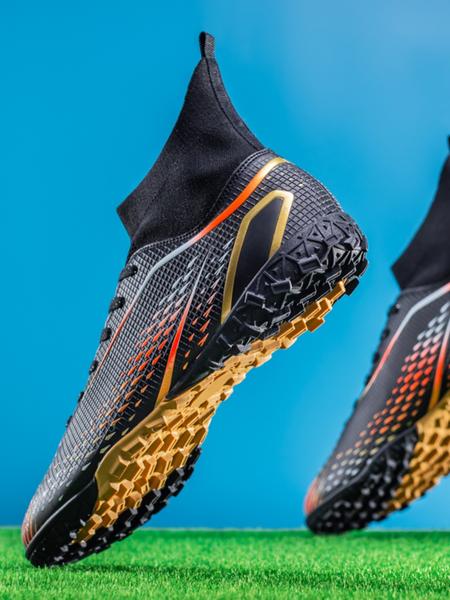 Professional Soccer Shoes for Men & Women, Anti-Slip Wear-Resistant Indoor Outdoor Training Competition Footwear, Long Studs Ag TF Design, Football Field Boots