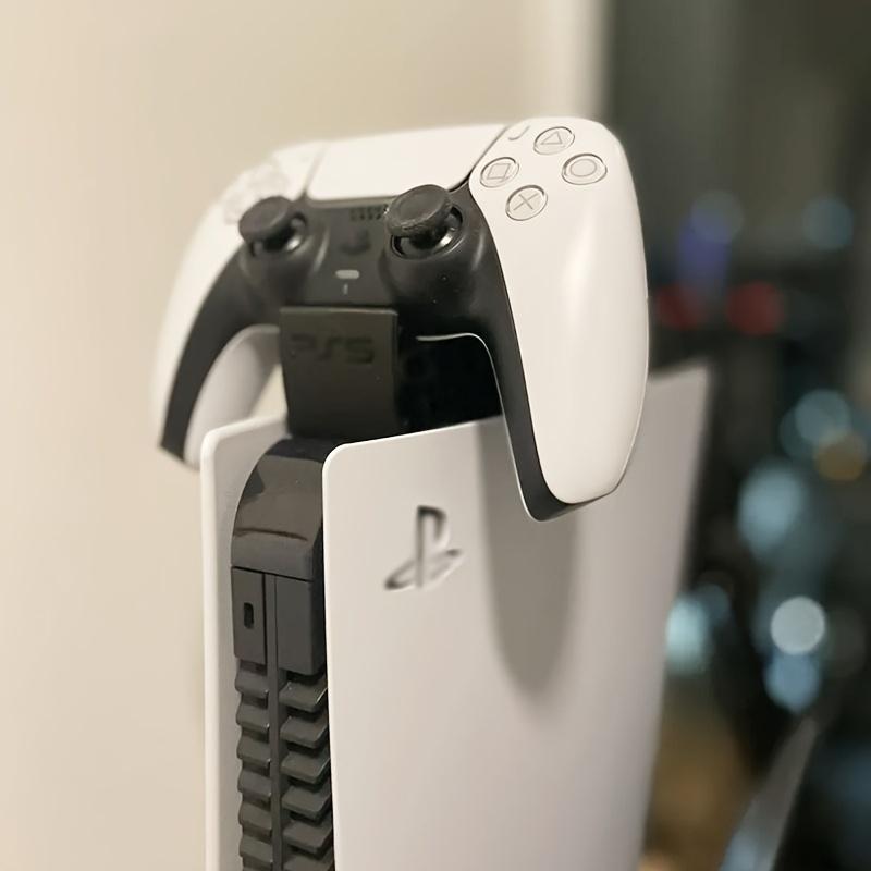 1PC PS5 Controller Charging Dock Alternative, Console-Mounted Dual Controller Holder, PS5 Gaming Accessories Storage Organizer (Stand Only)