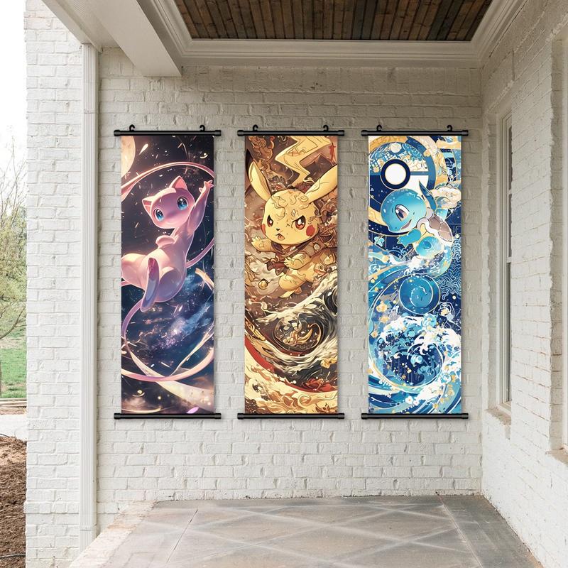 1/3 Counts/set Canvas Hanging Painting, Dream Cute Cartoon Pet, Interesting Poster, Perfect Living Room Decor, Fashion Home Posters, Office, Room, Bedroom Decor, Pattern Wall Art, High Definition, Waterproof, Print, Canvas Prints, Artwork