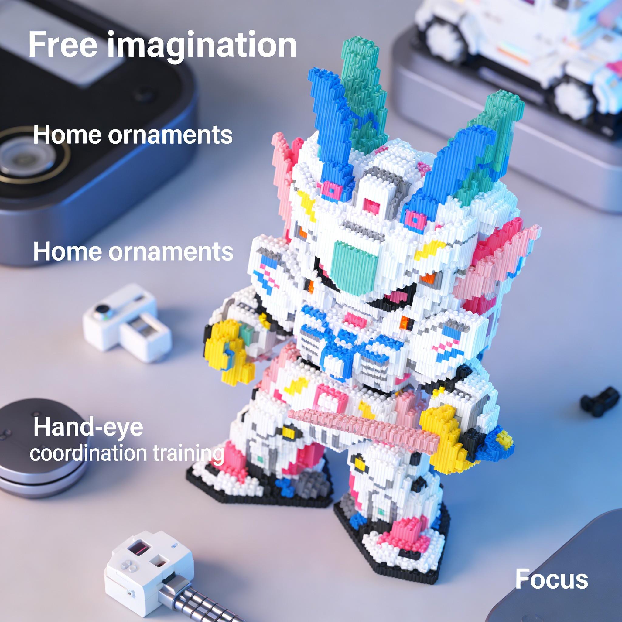 Ocean Starry Bear Series Creative Building Blocks Model, 1451pcs, Original Authentic, New 2026 Size, Gift Idea, DIY Craft Decor