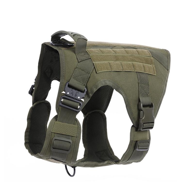 Tactical Dog Harness, Adjustable No-Pull Handle Service Vest Heavy Duty Pet Large Breed,  Dog Vest for Training Hunting Walking, Adjustable Safety Harness
