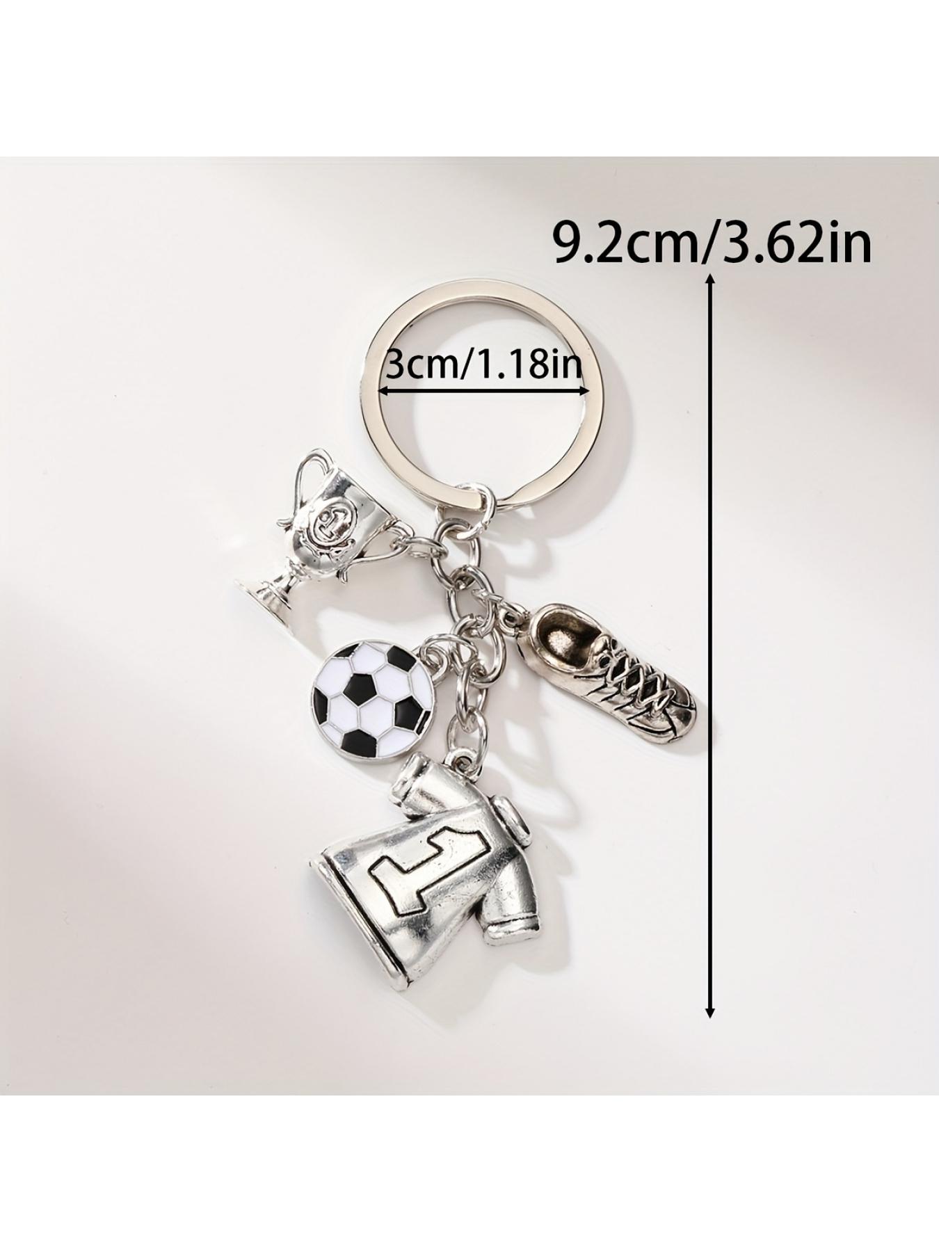 1pc of Football Keychain, 3D Sneaker Trophy Keychain Pendant, a Gift for Football Enthusiasts