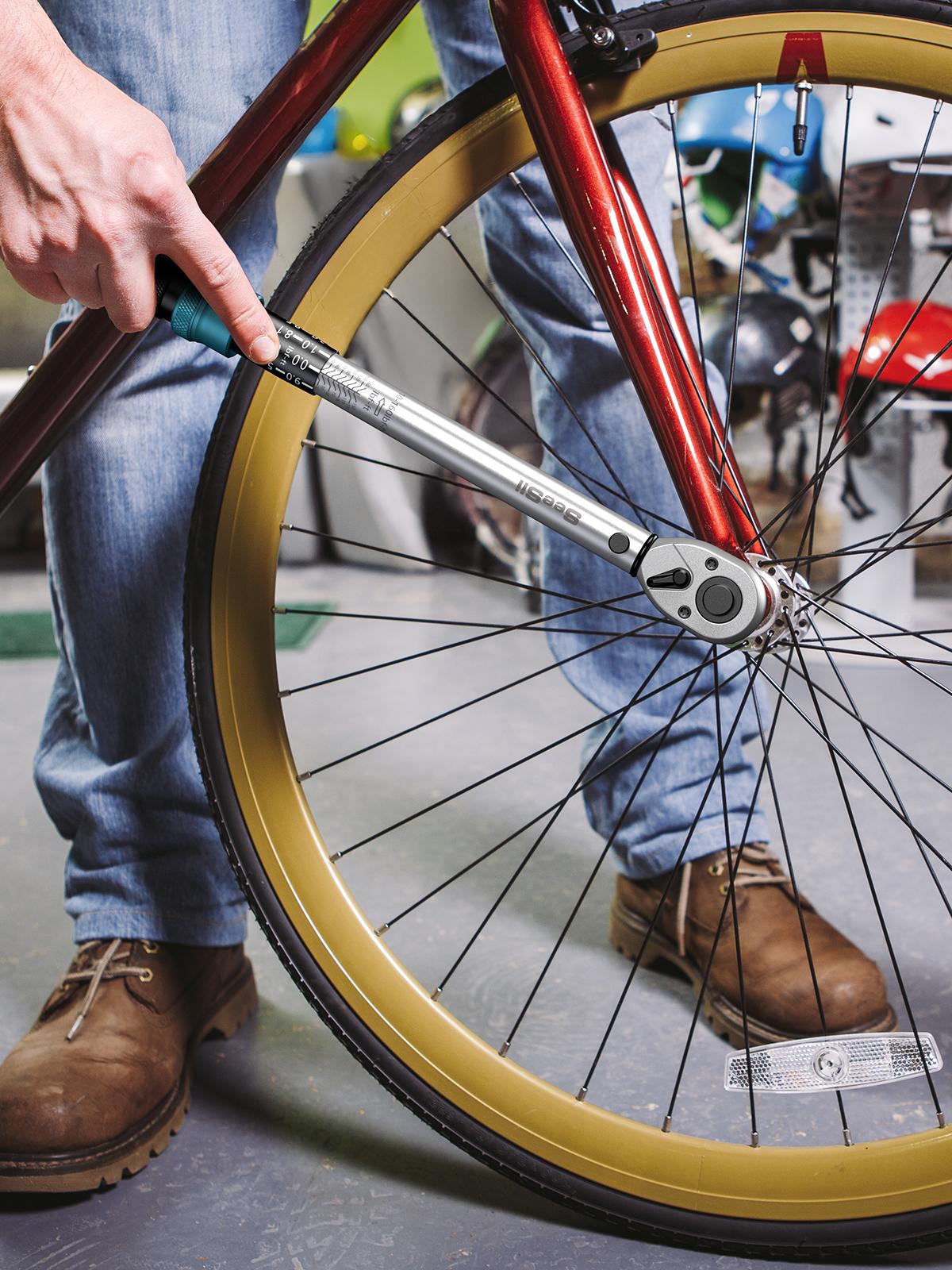 Seesii 1/4 3/8 1/2-inch Drive Click Torque Wrench Set - 8Pcs, Ultra-Precise ±3% Accuracy, 72-Tooth Dual Scale for Bike/Moto/Car Repair, Multi-functional Torque Wrench 45-221in.lb, 7-45ft.lb, 30-160ft.lb with Adapters, CH450 Black Friday Deals