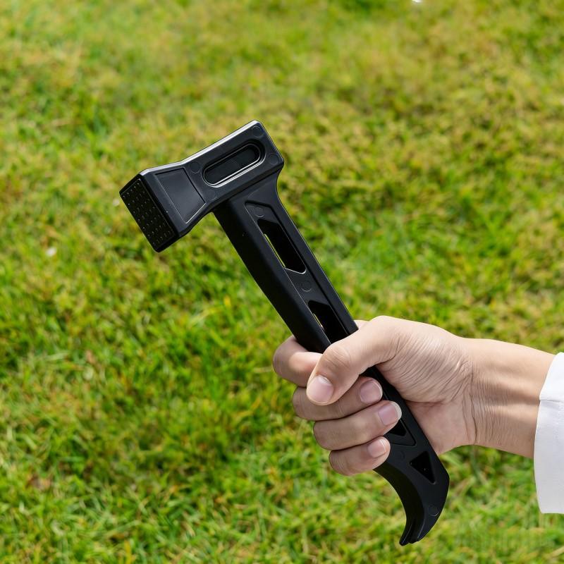 Outdoor Camping Tent Peg Hammer Plastic Awning Hammer, Durable Ground Stake Tool for Campsite Setup, Essential Outdoor Gear Accessory
