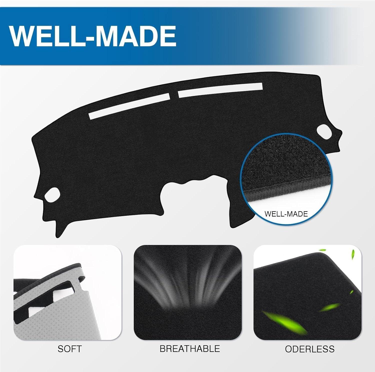 KUST Car Dash Cover for Ford F-150 F-250 F-350 1992-2003 Pickup Truck Polyester Non-Slip Center Console Dash Cover Interior Accessories for Ford F150 Custom Fit Dashboard Mat Sunshade No Glare Black KUST Car Dash Cover for Ford F-150 F-250 F-350 1992-2003 Pickup Truck Polyester Non-Slip Center Console Dash Cover Interior Accessories for Ford F150 Custom Fit Dashboard Mat Sunshade No Glare Black