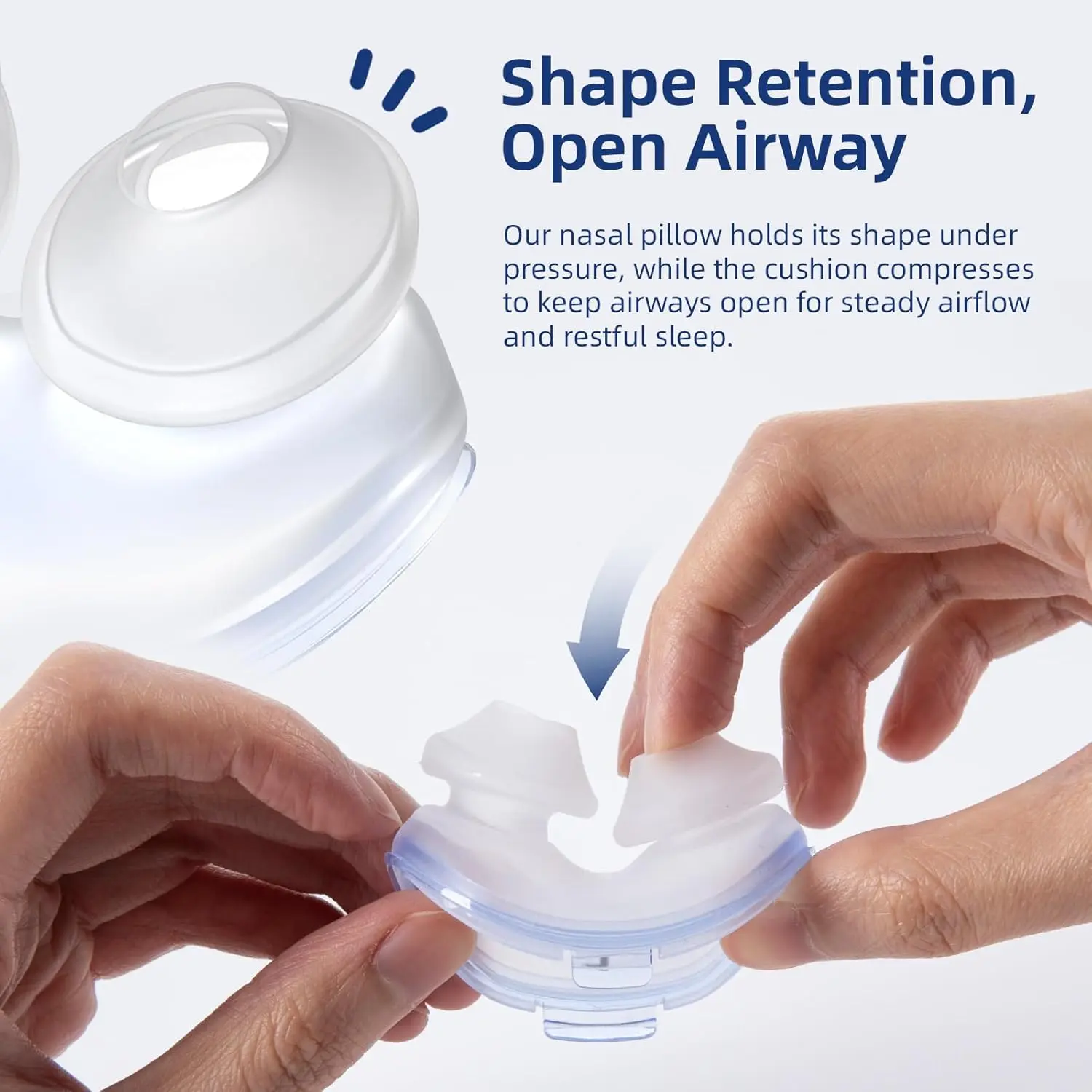 Replacement Nasal Pillow Cushion for ResMed AirFit P10, Compatible with Original Airfit P10 Frame, Reliable Seal & Soft Replacement Silicone Mask Cushion,