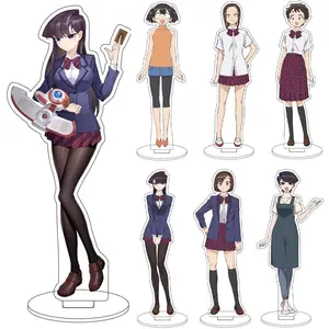 Anime Komi Can‘t Communicate Cosplay Stand Model Plate Komi Shoko Acrylic Figure Standing Christmas Gifts