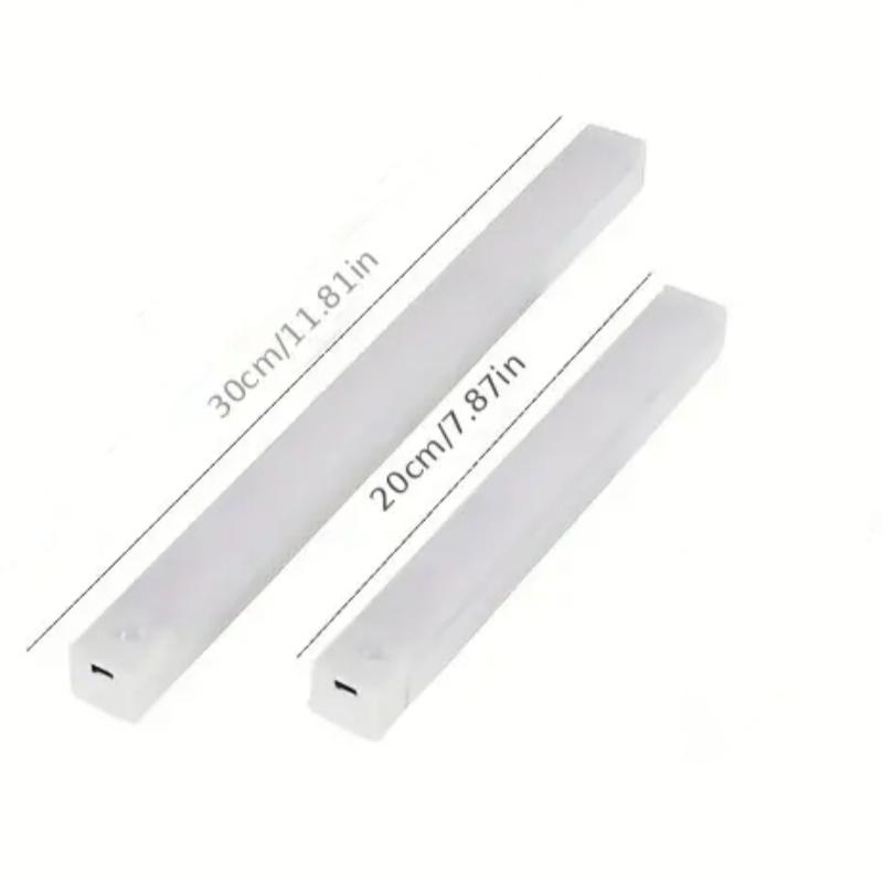 6-Piece LED Motion-Sensor Strip Light Set, USB Rechargeable Adjustable Indoor Lighting for Closet, Cabinet, Kitchen, Desk, Night Light, Hallway and Stairs